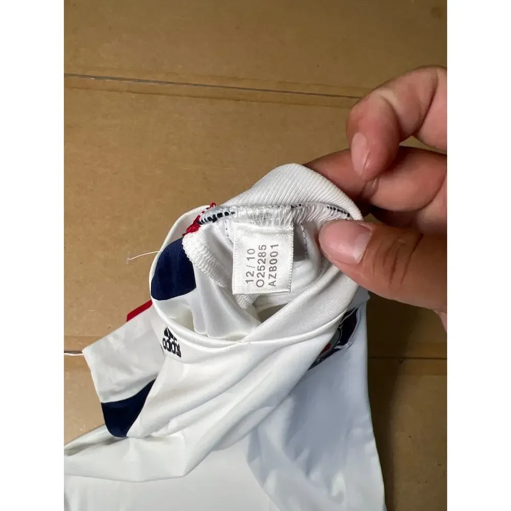 Adidas MLS Chicago Fire Away Soccer Jersey Mens S/M White 2010 Short Sleeve